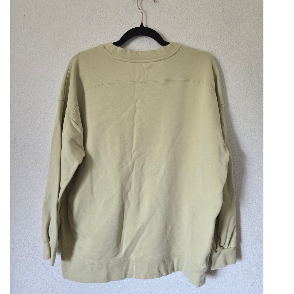 Lululemon 10 Perfectly Oversized Crew Womens Dew Green Sweatshirt LW3DFMS - Picture 3 of 10